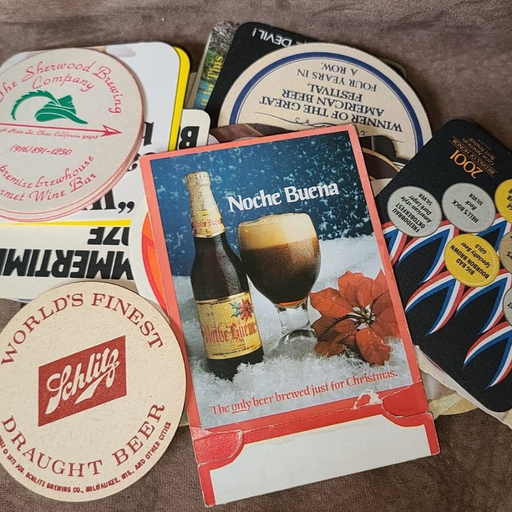 domestic beer mats vintage